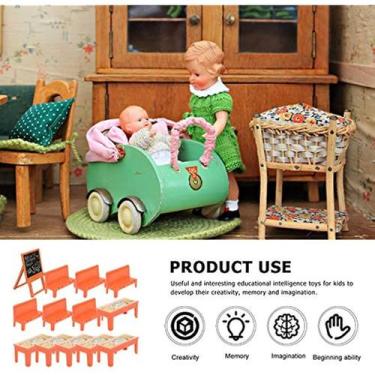 Imagem de Conjunto de acessórios de sala de aula, mini cadeira de mesa Kids Play