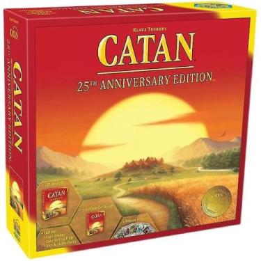 Imagem de Jogo de tabuleiro Catan, edição do 25º aniversário - Gloome Store