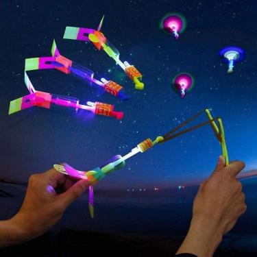 Imagem de Conjunto de brinquedos voadores de helicóptero LED Light Arrow Rocket 