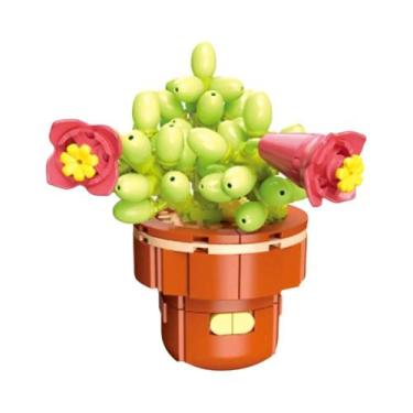 Imagem de Conjunto De Blocos De Montar DIY Para Meninas: Buquê De Flores Eternas