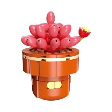 Imagem de Conjunto De Blocos De Montar DIY Para Meninas: Buquê De Flores Eternas