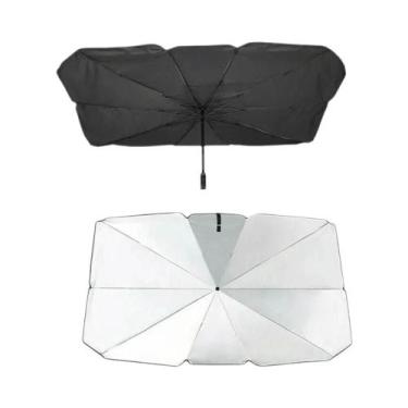 Imagem de Sombrinha De Carro Prateada Resistente a UV, Acessórios De Proteção So