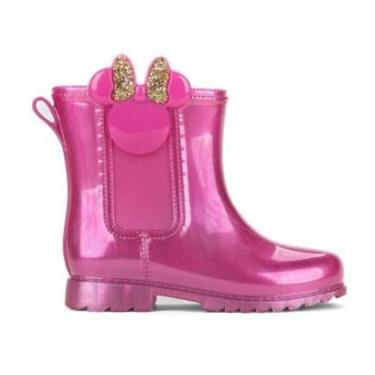 Imagem de Bota Infantil Menina Grendene Galocha Disney Rosa - 23117-Feminino