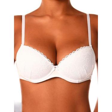 Imagem de Sutiã com aro e bojo nova gemma demillus 67249 taça b, 48, Branco