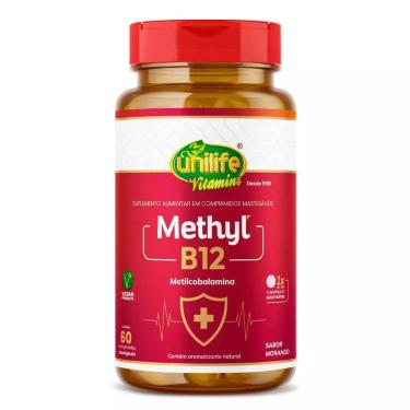 Imagem de Vitamina Methyl B12 Mastigavel 450mg - Unilife