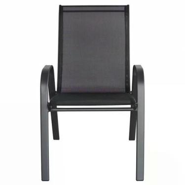 Imagem de Cadeira Sling Preta Just Home Collection