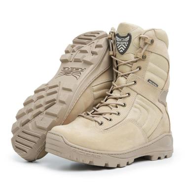 Imagem de Bota Militar Acero Apache 100% Impermeável Em Couro Areia-Masculino