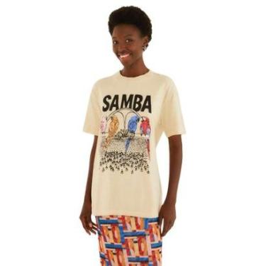 Imagem de Tshirt Média Farm Rio Na Avenida Bege-Feminino
