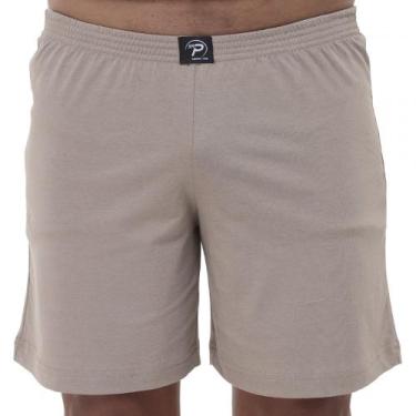 Imagem de Short Malha 100% Algodão Masculino - Caqui - GG - Puff, Caqui, GG