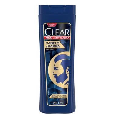 Imagem de Shampoo Clear Men Anticaspa Cabelo e Barba 200ml