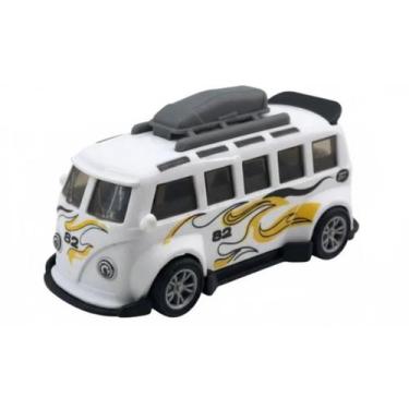 Imagem de Carrinho mini Pull Back Garagem S.A. Turbo Aventura Branco 82 Candide
