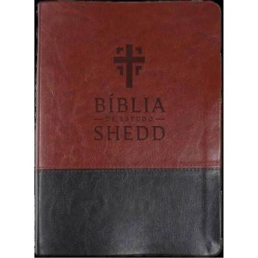 Imagem de Bíblia De Estudo Shedd - Couro Sintético Marrom E Preto