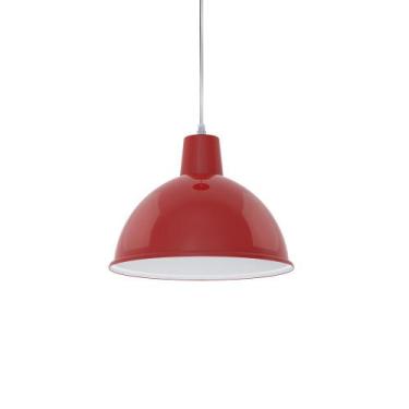 Imagem de Luminária pendente taschibra td 820 preto/amarelo/vermelho, Vermelho b