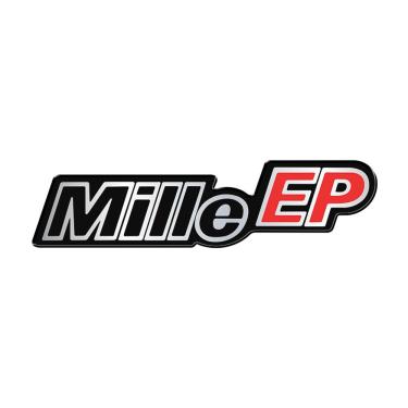 Imagem de Emblema Mille EP Cromado Tampa Traseira 16,9x4,3cm Adesivo Decorativo Recorte Preciso Teu Adesivo