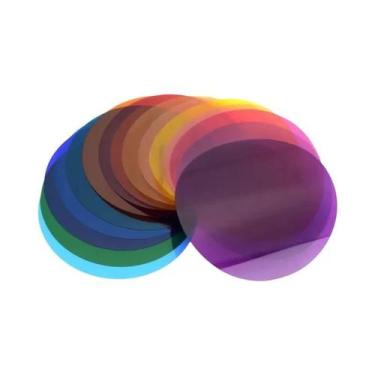 Imagem de Kit De Filtros Magnéticos Coloridos Para Flash De Cabeça Redonda V1 V1