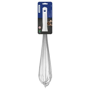 Imagem de Batedor Manual Tramontina Profissional Em Aço Inox Com Cabo Em Polipropileno Branco 45 Cm