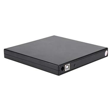 Imagem de Unidade ótica, USB 2.0 DVD/RW Laptop Desktop CD-ROM Optical Drive, CD DVD-RW gravador para 2000/XP/Vista/Windows 7 (preto)
