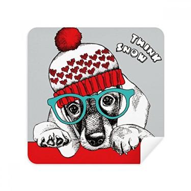 Imagem de Roupas de cachorro adoráveis aquarela ilustração óculos pano pano pano pano pano pano pano pano pano pano pano pano embalagem com 2