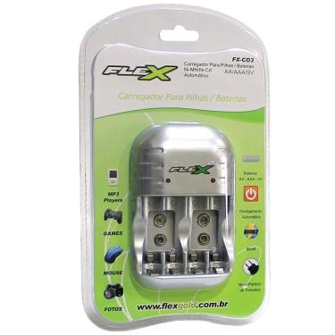 Imagem de Carregador De Pilhas Aa/Aaa/9V Fxc03 Bivolt Flex
