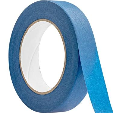 Imagem de Fita adesiva removível de 2,5 cm sem resíduo, 2,5 cm, 60 jardas, pacote com 1 fita adesiva removível fácil de rasgar, ótima para casa, escritório, empreiteiro comercial. Pintura limpa e sem