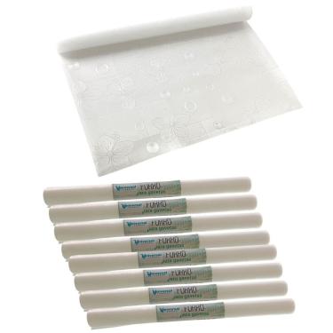 Imagem de Forro Para Armário Organizador Gavetas Closet Pia Prateleira Cozinha Transparente 9,6 Metros