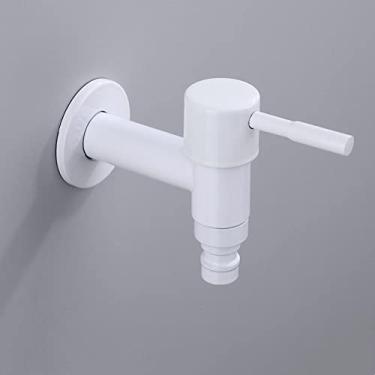 Imagem de Torneira de máquina de lavar roupa preta fosca Torneira alongada Torneira de água torrão Mop de montagem na parede Torneira de abertura rápida 304 aço inoxidável, 7, China