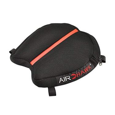 Imagem de Airhawk Almofada de assento de motocicleta pequena Cruiser R de 28 cm x 28 cm – Almofada de ar leve e inflável portátil para várias células com capa de malha espaçadora respirável