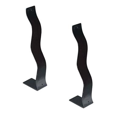 Imagem de 2 peças prendedor de organizador de suporte de armazenamento de presentes rack de armazenamento de presentes para varejo, PRETO