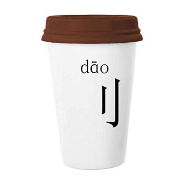Imagem de Componente do personagem chinês Caneca de café Copo de cerâmica Copo de cerâmica
