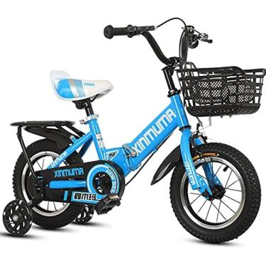 Imagem de Bicicleta Infantil, De 2 A 9 Anos 12 14 16 18 Polegadas Bicicleta Dobrável Para Meninos Bicicleta Para Meninas Com Flash Roda Auxiliar Com Suporte Para Banco Traseiro Azul Rosa Vermelho Bicicleta