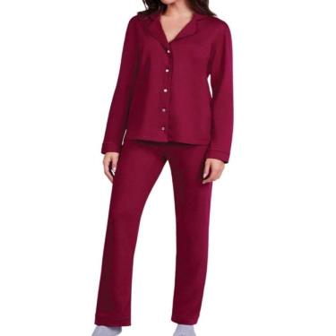 Imagem de Pijama Lupo Feminino Longo Botoes