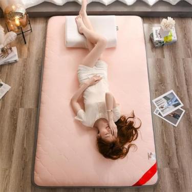 Imagem de Colchão japonês do futon do assoalho, colchão dobrável do rolo acima dos colchões da cama da massagem tailandesa tatami colchão de dormir para o chão, c, 1.8x2.0m