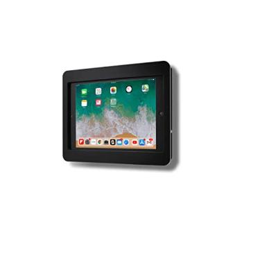 Imagem de TABcare Gabinete VESA de acrílico antirroubo para Apple iPad Mini 4/5 com kit de suporte de parede gratuito e cabo de carregamento de ângulo de 90 graus (iPad Mini 4/5 20.3 cm, preto)
