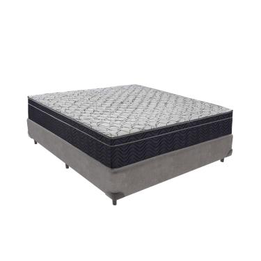 Imagem de Conjunto Cama Box Casal Colchão Airtech D45 Extra Firme