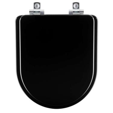 Imagem de Assento Sanitário com Fechamento Lento Belle Epoque Ébano (Preto) para vaso Deca