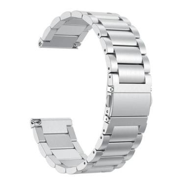 Imagem de Pulseira Aço Inox Compatível com Smartwatch Apple Séries - Poolsy, Pra