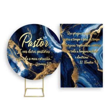 Imagem de Painel De Festa Redondo 1,50x1,50 + Painel Vertical 1,50x2,20 - Pastor