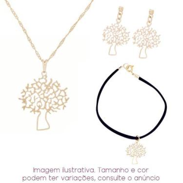 Imagem de 3 Peças! Colar + Pulseira + Brinco Árvore - Sunshine - Sunshine Crista