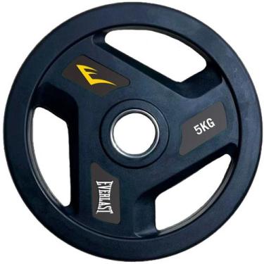 Imagem de Anilha Olímpica BV 5KG - Everlast, Preto