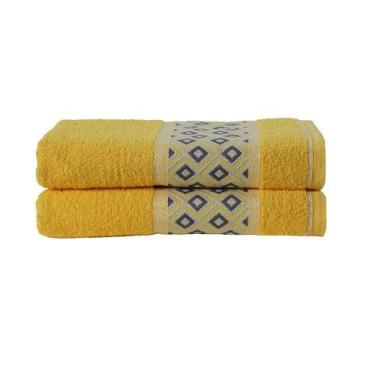 Imagem de Kit 02 Banhos Avulsos Madri Amarelo Ouro - MTR ENXOVAIS LTDA