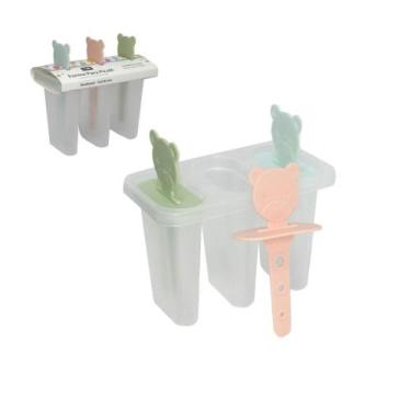 Imagem de forma picolé sorvete criança bichinhos 3 cavidades - FWB