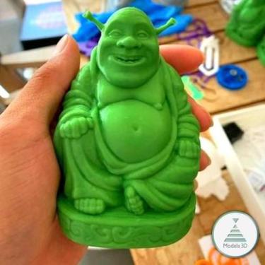 Imagem de 10 cm - Decoração de Mesa / Sala / Quarto - Shrek Buda - Buddha / Budi