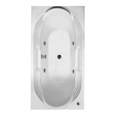 Imagem de Banheira Retangular Carrancas com hidro em acrílico - Brasil Banheiras