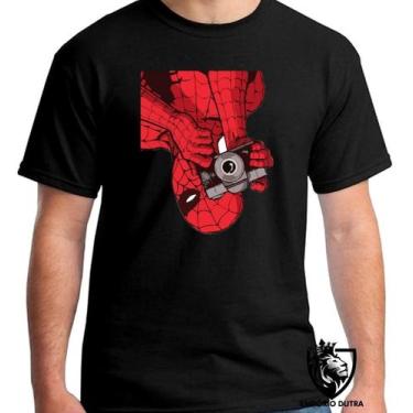 Imagem de Camiseta homem aranha foto Blusa criança infantil juvenil adulto camis