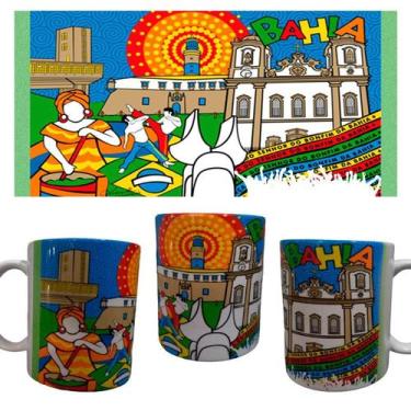 Imagem de Caneca Branca Arte Lembraça Bahia senhor do bom fim - BW PRESENTES