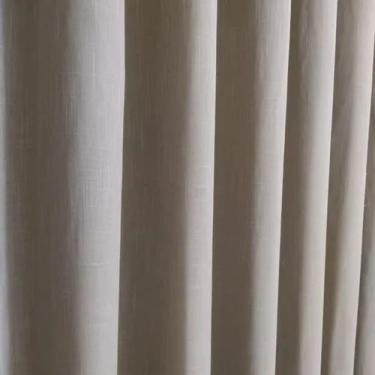 Imagem de Cortina Voil Gase De Linho Com Forro Blackout 4,00x2,60 Sala Quarto - 