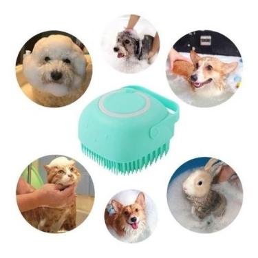 Imagem de Lava Pelo gato Cachorro escova Dispenser sabão cores variada - ZEM