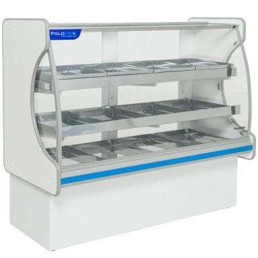 Imagem de Balcão Estufa 125 cm Vidro Semi Curvo Pop Luxo 5205 PoloFrio - Polo Fr