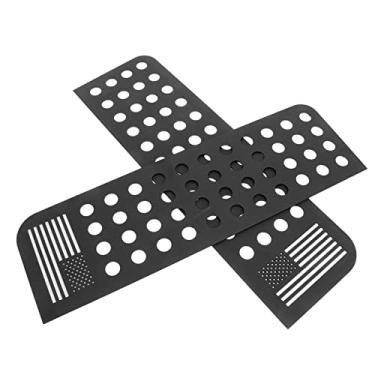 Imagem de Liga de Alumínio Decalques da Janela da Porta Traseira Painel de Vidro Guarnição Bandeira Tira Adesivo Substituição para Jk Ilimitado 2007-2017