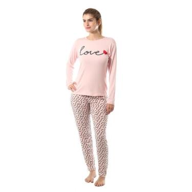 Imagem de Pijama Feminino De Inverno Quentinho Rlove - Empório do Algodão, G, Ro